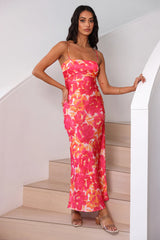 Starry Haze Midi Dress Pink