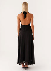 What You Need Frill Maxi Dress - Black