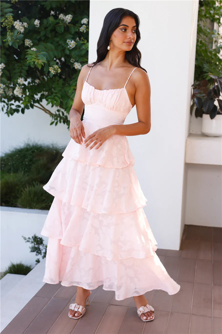 Thriving Now Maxi Dress Blush