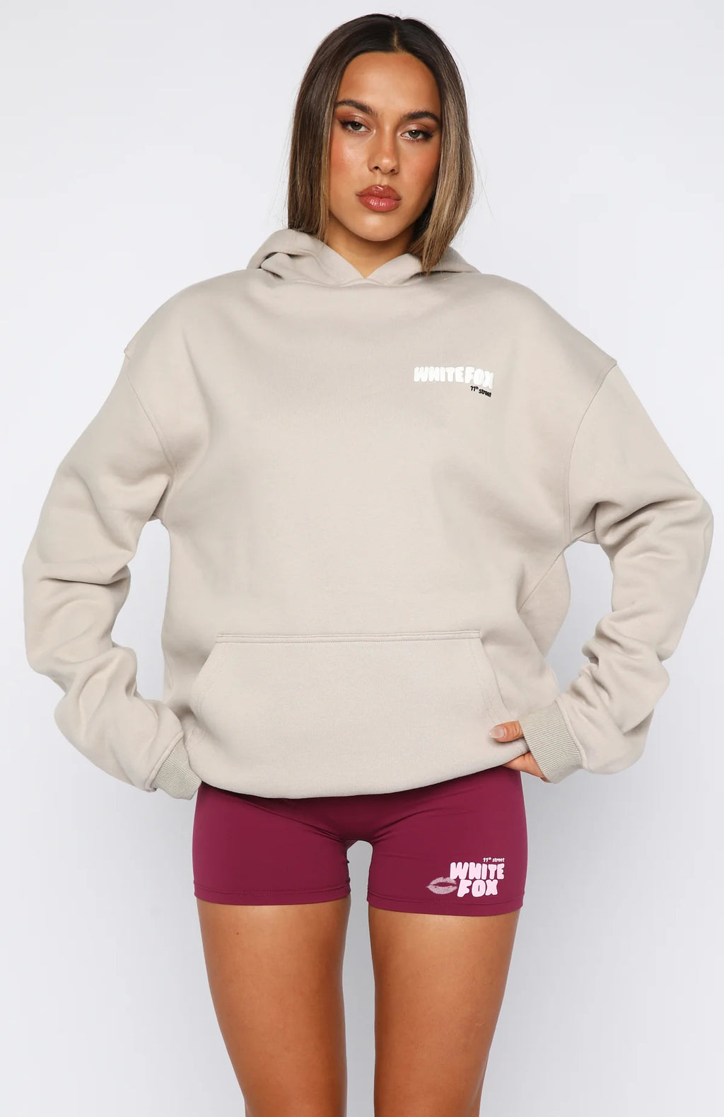 11th Street She's So Lucky Oversized Hoodie Moon Kiss